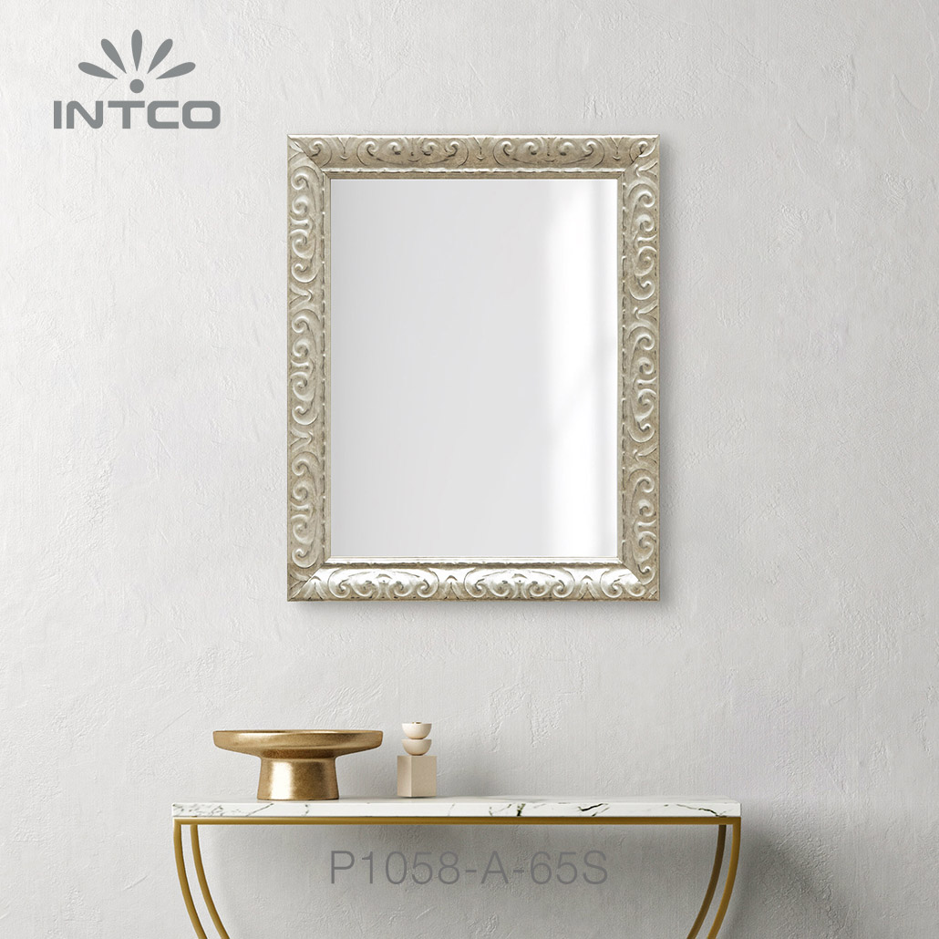 ornate rectangle mirror frame for wall decor