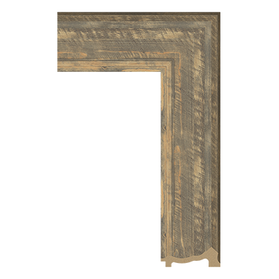 6623-WK-CX847T — 8.89cm Natur PS Bilderrahmenleiste