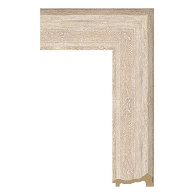 6623-WK-CX858T — 8.89cm Natur PS Bilderrahmenleiste