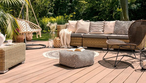 Composite decking brings the natural look of wood to your patio deck