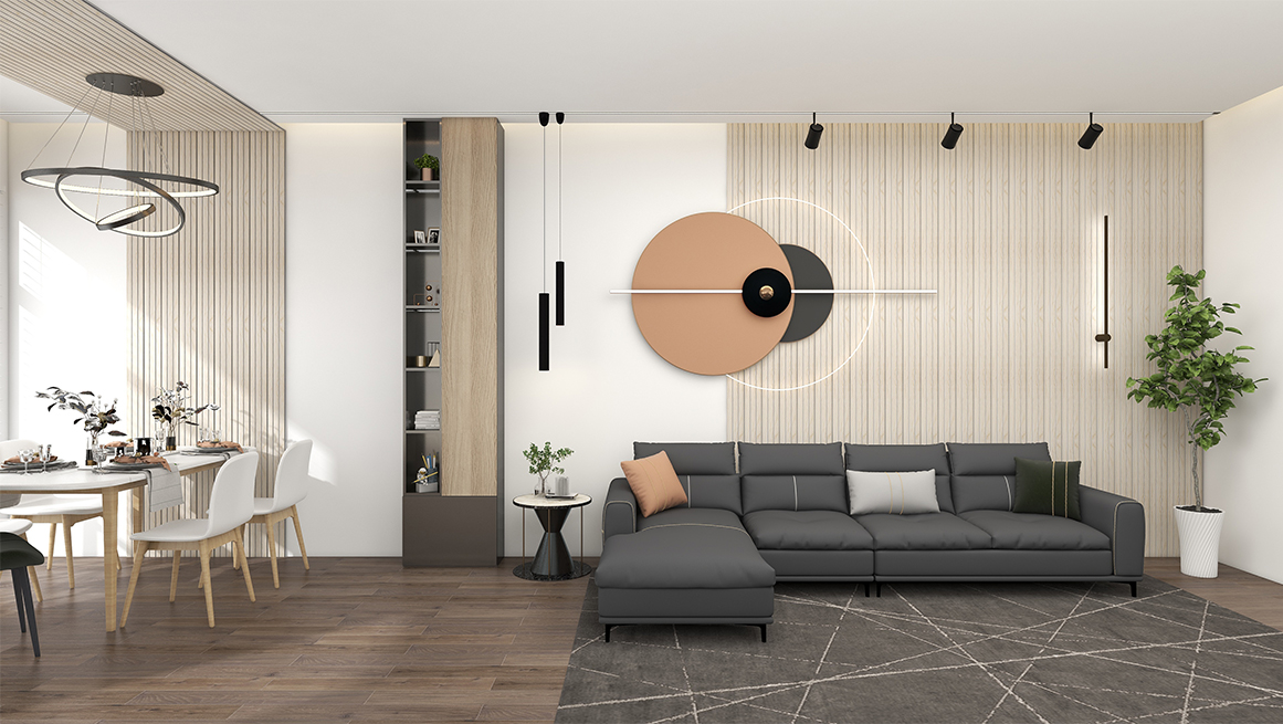 Ideas de revestimientos de pared 3D para sala de estar