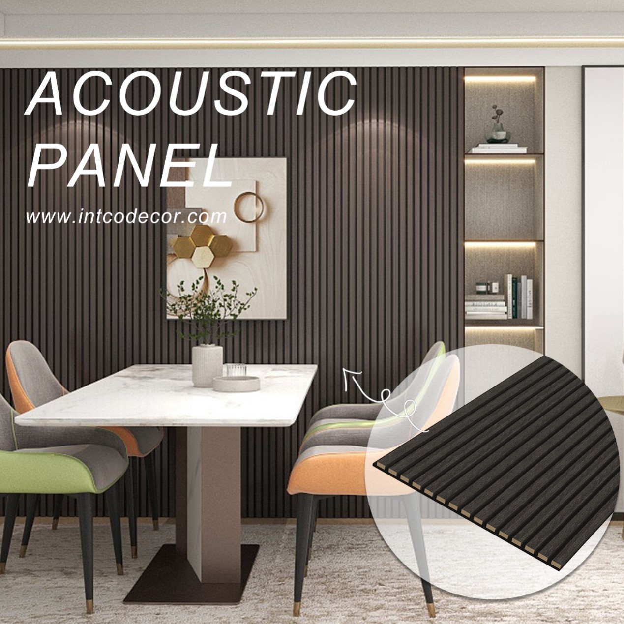 Cover your walls with elegant acoustical wall panels