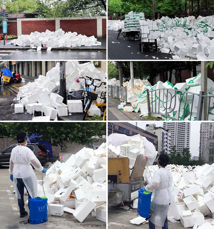 2022年度上海英科共回收白色泡沫塑料896吨