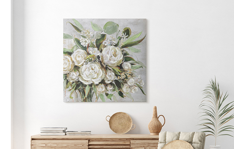 floral wall art set for home decor